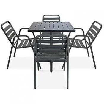 Set Bistrot Oviala Alluminio 4 Posti