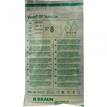 Vasco OP Sensitive Handschuhe steril puderfrei Gr. 8,0