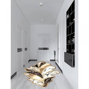 Mosimoso Home Tapis H1126 met Stippenzool 80x150 cm goud