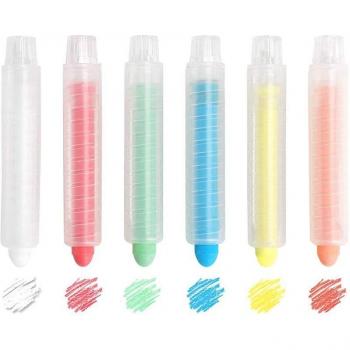 6PC Non-Toxic Twistable Chalk