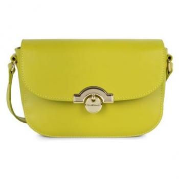 Green Celery Paris Medal Flap Trotter Bag