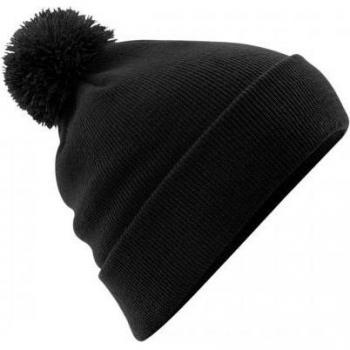 Beechfield Pom Pom Beanie für Erwachsene Schwarz