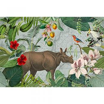 Papier Peint Fleuri Multicolore pour Chambre