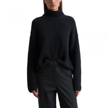 Marc O’Polo Damen Langarmpullover Blau (Deep Night) M