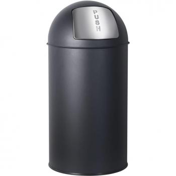 Retro Abfalleimer 50 l Matt Schwarz Practo Home