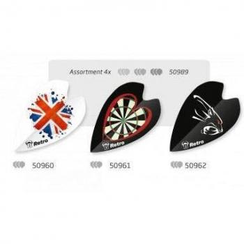 BULL'S 50989 Retro Mini Flights Sortiment 961