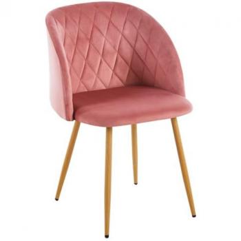 Pack 4 Sillas de Comedor Velt Terciopelo Rosa