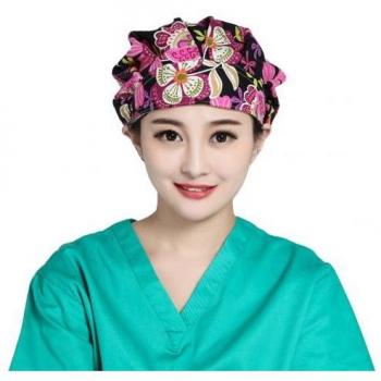 Tête-culotte florale anti-poussière pour chefs de salon