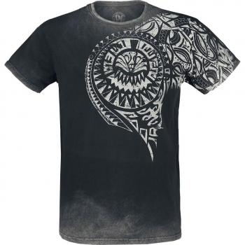 Hombre 4XL Gris Camiseta Outer Vision Burned Tattoo