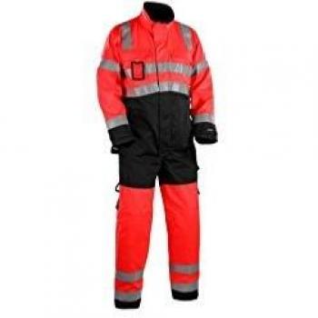 Camice di protezione alto contrasto rosso/nero 6373