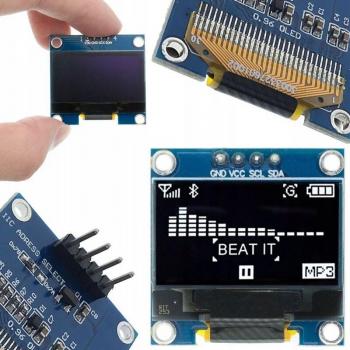 Placa OLED 0.96’’ Blanco, 4-Pin – Rosfix
