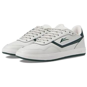 Lakai Terrace Skate Shoes – Cream/Pine Leather, White/Green, EU 8