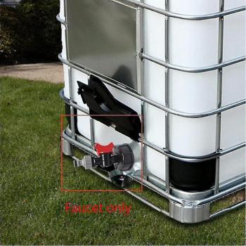 Tanque Acumulación Agua IBC S60x6 1000L Grifo y Conector