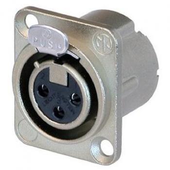 Fiche XLR 3 N° NC3FDLX (Série D) – à souder – Neutrik
