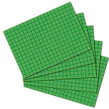 Herlitz Fiches Bristol A6 170g Vert Carreaux
