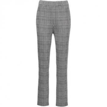 Haut de gamme pantalon à carreaux Louisa, tissu souple Punto‑Di‑Roma