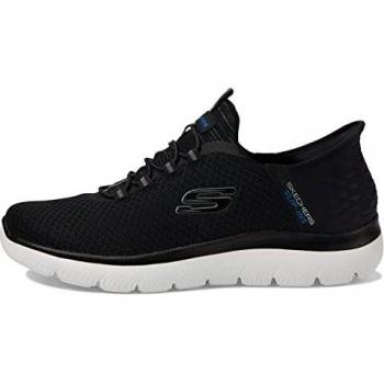 Skechers Herren 232457 Sneaker, Schwarzer Netzbesatz, 39 EU
