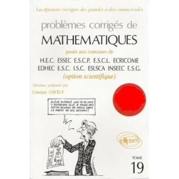 Problemes Corriges De Mathematiques Poses Aux Concours