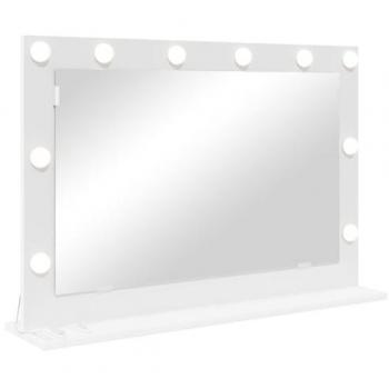 LuceVanità Specchio Bianco 80x15x18 cm – Vidaxl
