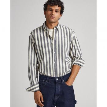 Camisa de hombre Pepe Jeans Crivitz en blanco y gris