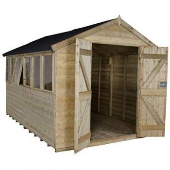 Tongue and Groove Pressure Treated Apex Shed