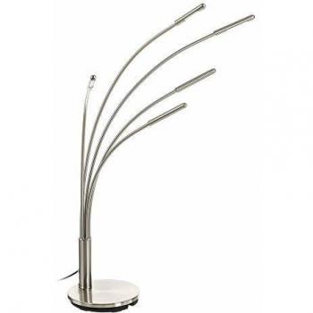 Lampada da scrivania LED in metallo grigio e marmo 78 x 21,5 x 98 cm