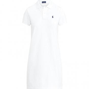 Polo Ralph Lauren Damen Polokleid Weiß Größe L Regular Fit