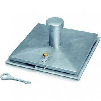 Zarges Brunnenabdeckung, isoliert, verzinkt 1000x1000