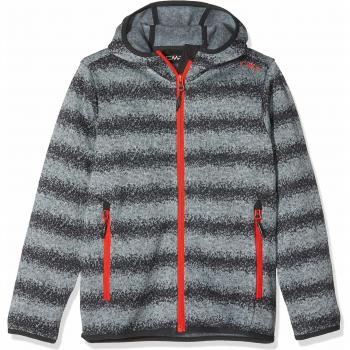 CMP Kinder Pullover Maglia Knit Tech 39h0964, Argento-Asphalt, 128