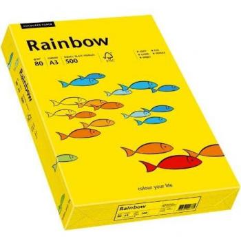 Rainbow Druckerpapier 80 g/m², A3, 500 Blatt, intensivgelb