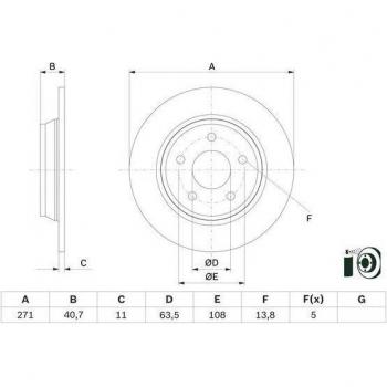 BOSCH Dischi freno FORD 0 986 479 F78
