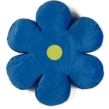 Copri Cuscino Blu Turchese Forma Fiore