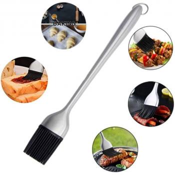 Lebensmittelechter Edelstahlpinsel, hitzebeständig, für Grill und Backen
