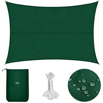 Sekey Voile d'ombrage Résistant et Imperméable 3x4m Vert