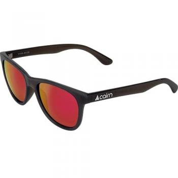 Cairn Foolish Mat Polarized Sonnenbrille schwarz mit roten/orangenen Gläsern