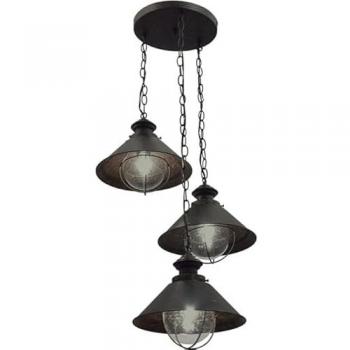 Lámpara de Techo Bolzano 3xE27 Aluminio 40cm Marrón