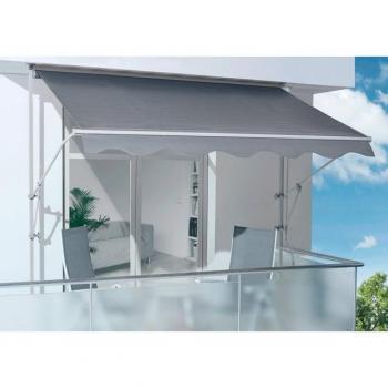 Klemmmarkise SPETTMANN LINE – 200 x 160 cm – Grau (Uni)