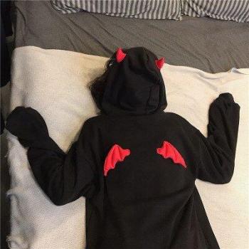 Hoodie chic à cornes pour femmes