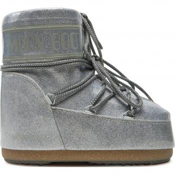 Scarpe da neve Moon Boot Icon Low Argento glitterate