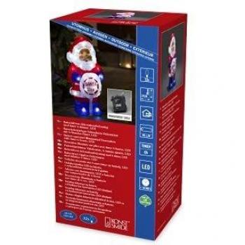 Babbo Natale in acrilico con luci a LED
