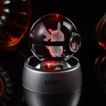 Veilleuse 3D en Cristal Lumineux