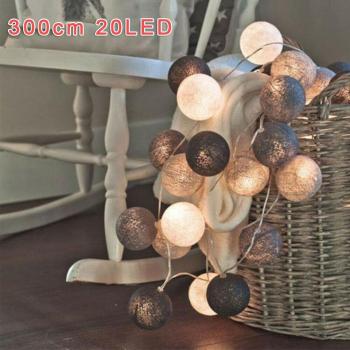 Lumière guirlande mariage en coton 220V