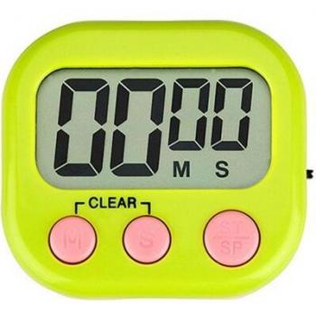 LCD Digital Timer with Big Numbers and Loud Alarm for Kitchen Use