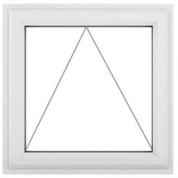Crystal White PVC-U Top Opener Window 610 x 610 mm