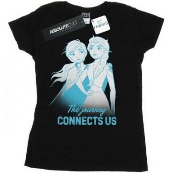 Disney Women's Frozen 2 Elsa and Anna The Journey Connects Us Cotton Tee