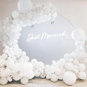 Ballons pour filles, kit de décorations en arc blanc 115 pièces