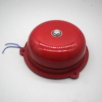 Red Traditional Fire Control Electric Bell 4 Inch AC 220V High DB Alarm