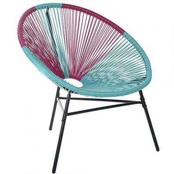 Silla de jardín moderna Acapulco de ratán sintético