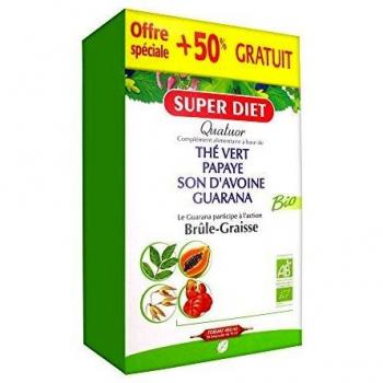 Superdiet Quatuor Brûle-Graisse Bio 20 Ampoules + 10 Ampoules Offertes