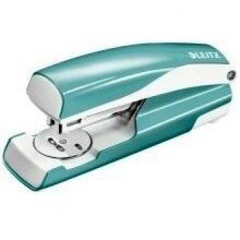 Leitz WOW Half Strip Stapler Metal 30 Sheet Ice Blue 55021051 22145ES